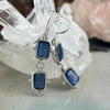 Blue Shimmery Crystal Earrings