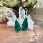Green Ribbon Stone Earrings