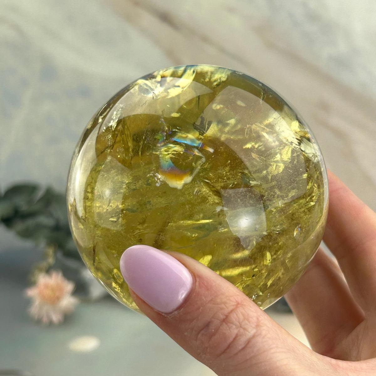 Crystal Ball With Rainbows