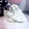 Moonstone And Blue Topaz Earrings
