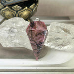 Rhodonite Crystal Pendulum