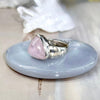 Morganite Stone Silver Ring