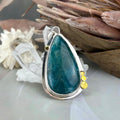 Peacock Green Crystal Pendant