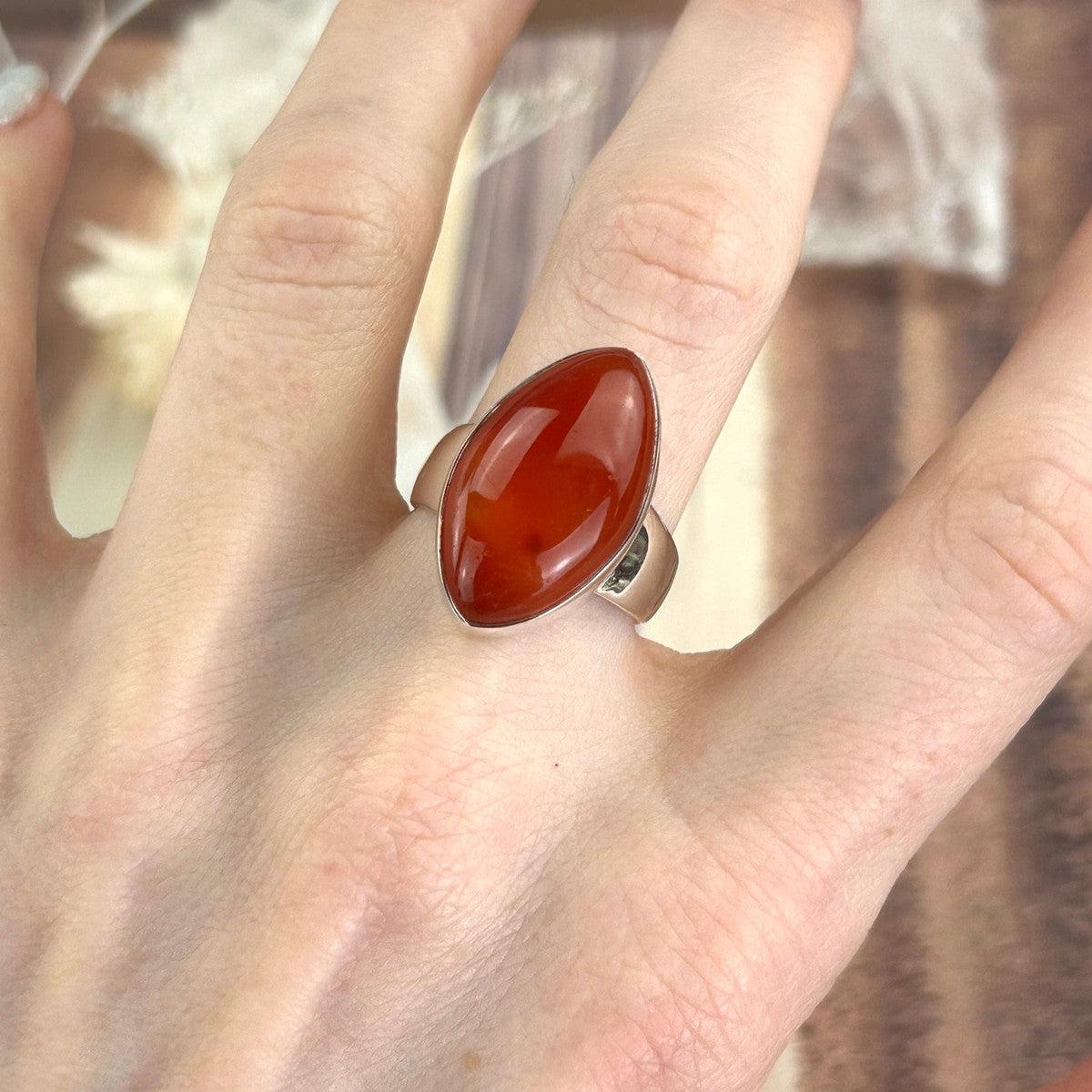 Size N Carnelian Ring