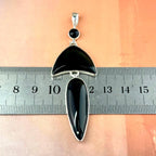 Black Crystal Large Pendant