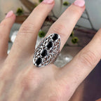 Black Onyx Sterling Silver Ring