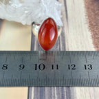 Orange Red Carnelian Ring