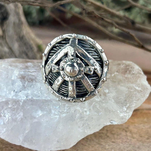 Viking Shield & Talisman 925 Silver Ring