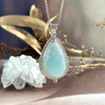 Hemimorphite Pear Cut Pendant