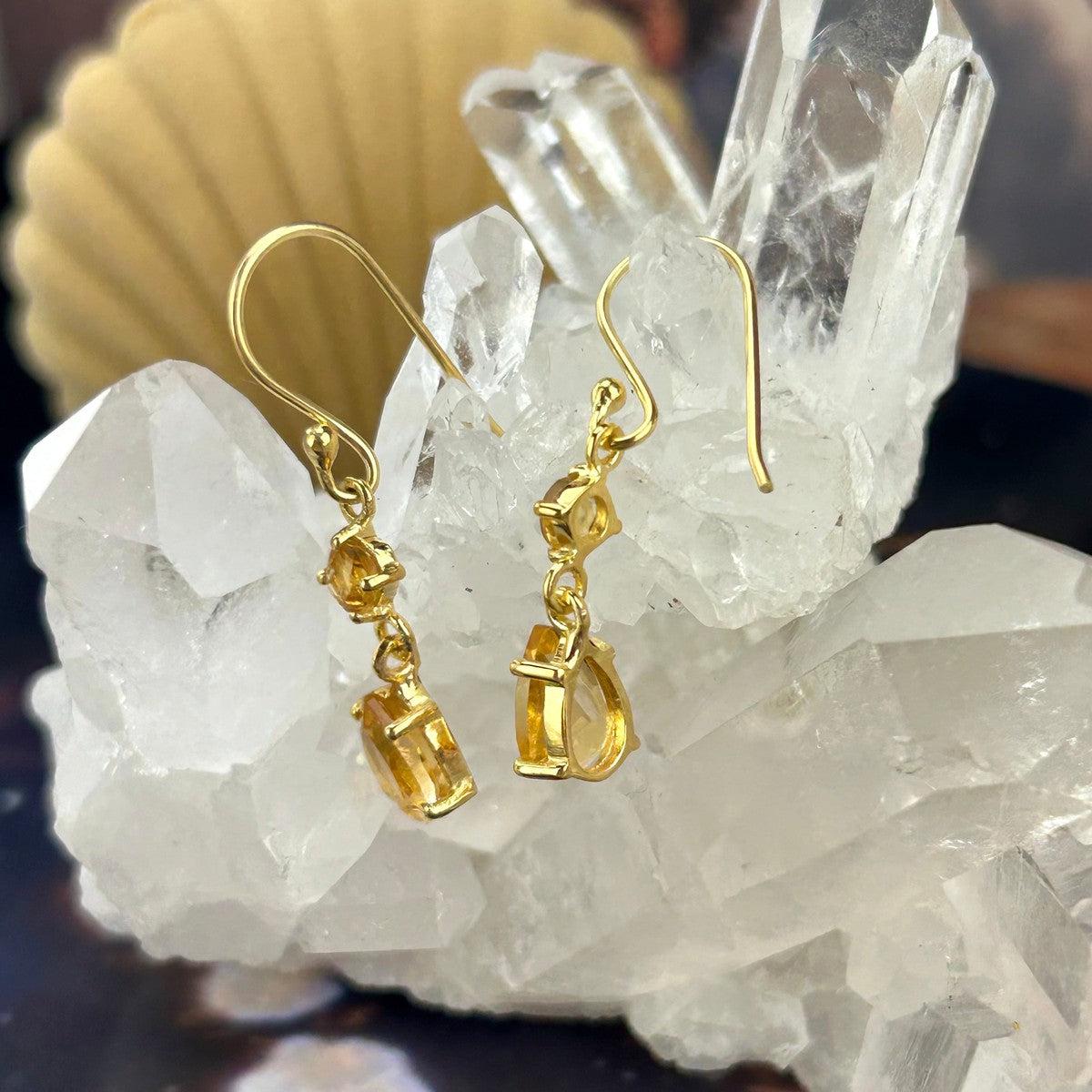 Citrine Evening Earrings