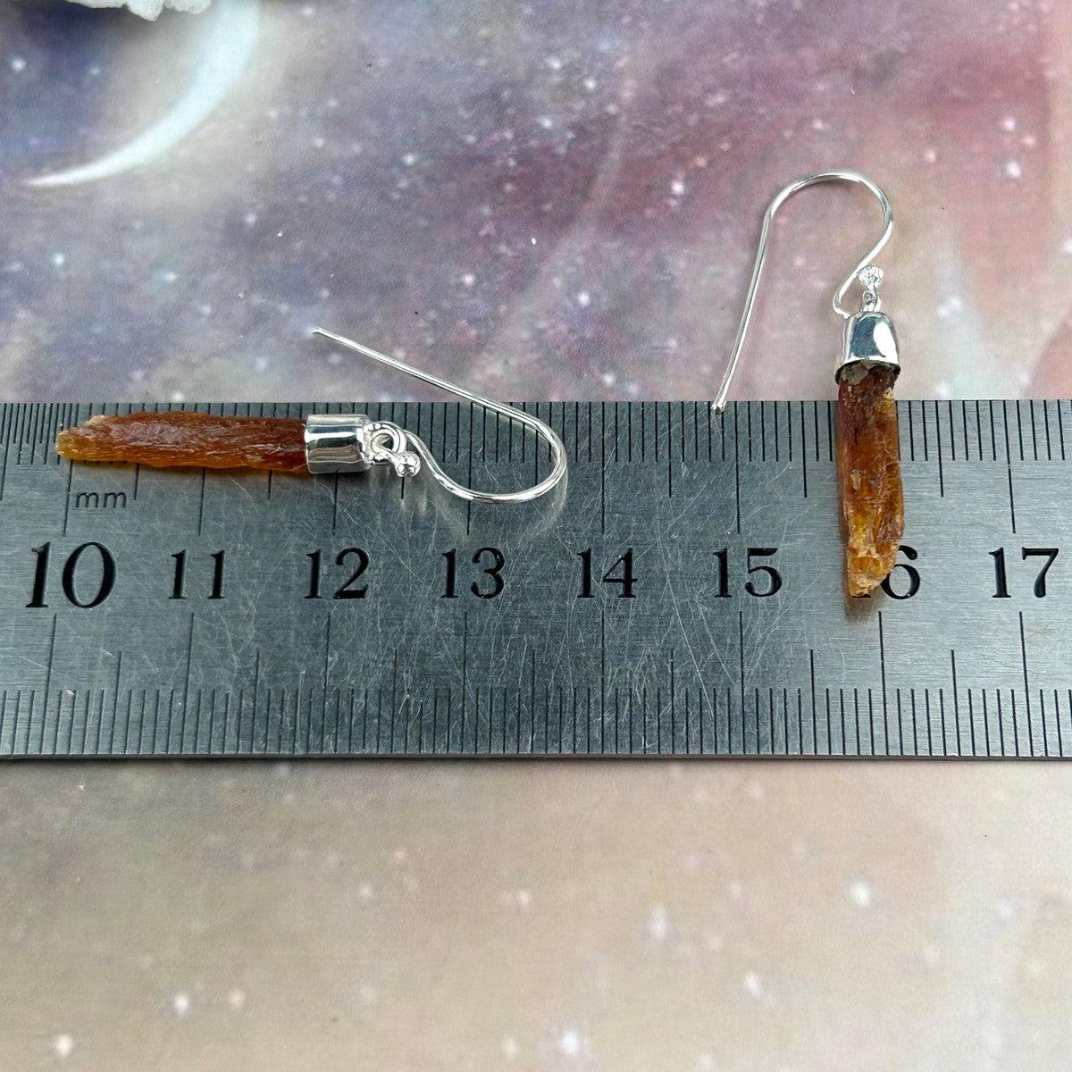 Rough Crystal Bar Earrings