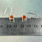 Orange Crystal Small Earrings