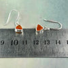 Orange Crystal Small Earrings