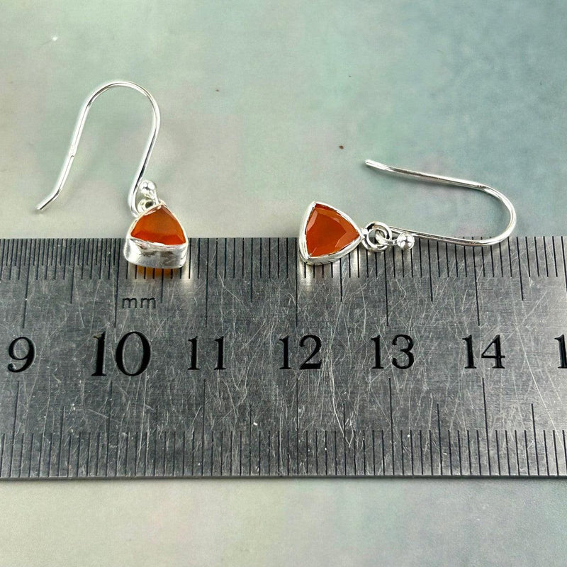 Orange Crystal Small Earrings