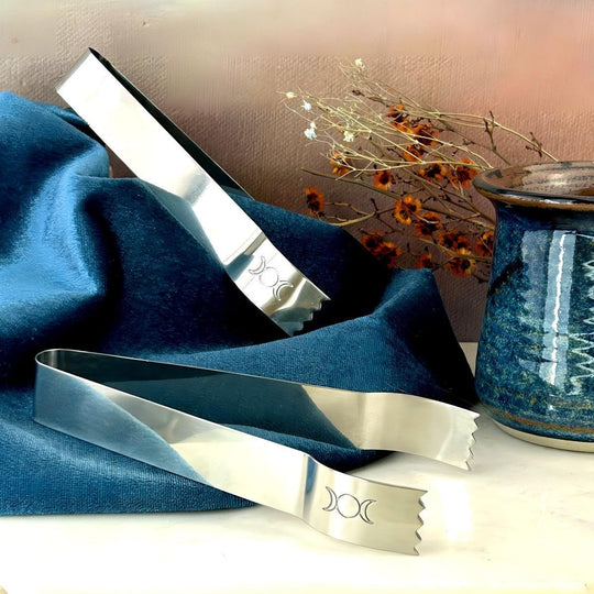 Triple Moon Engraved Tongs