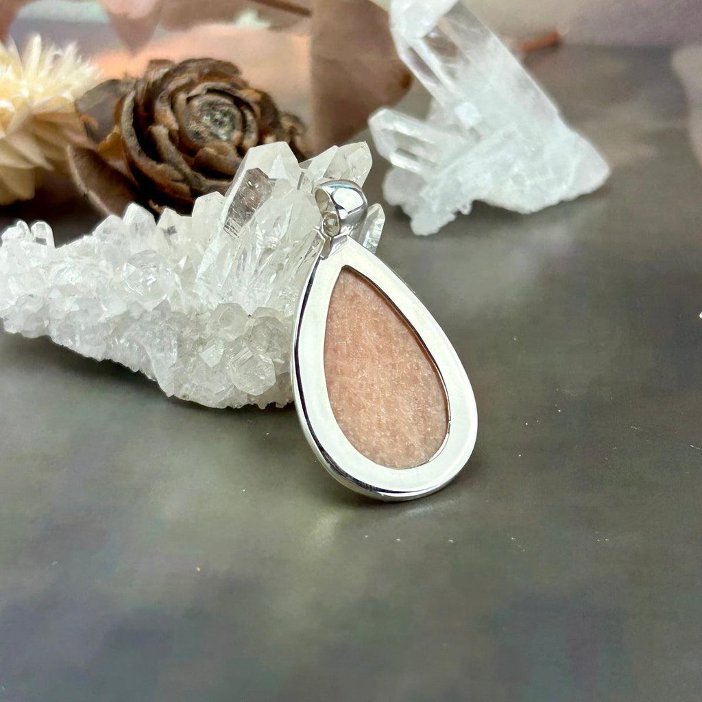 Peach Crystal Pendant