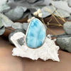 Large Larimar Stone Ring