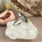 Iron Tiger Eye Oval Ring