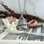 Black Rutile Sterling Silver Pendant