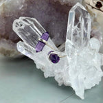Double Terminated Amethyst Studs