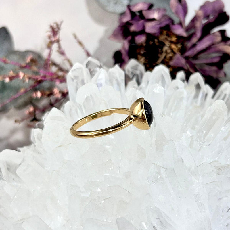 Baltic Assorted Amber Gold Plated Rings