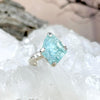 Small Band Size Aquamarine Ring