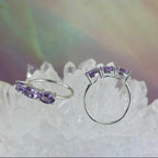 Assorted Gemstone Three Stone Stacker Rings