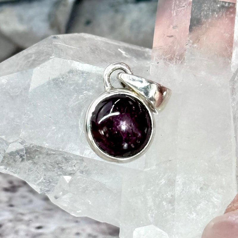 Ruby Sterling Silver Pendant