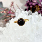 Red Amber Gold Ring