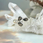 Smokey Quartz Crystal Ring