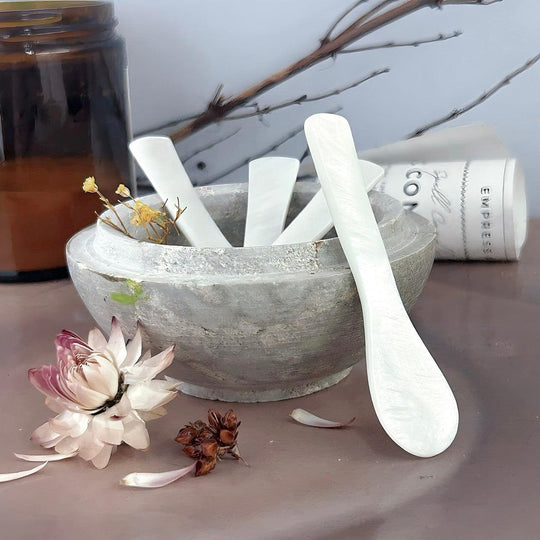 Mother Of Pearl Apothecary Spoons