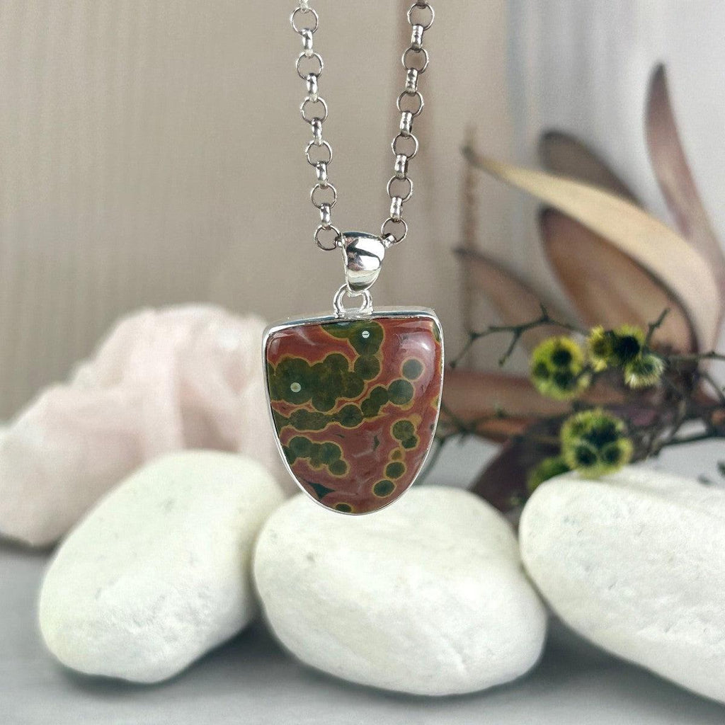 Multi Patterned Stone Pendant