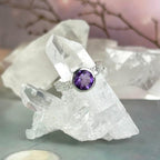Classic Amethyst Crystal Ring
