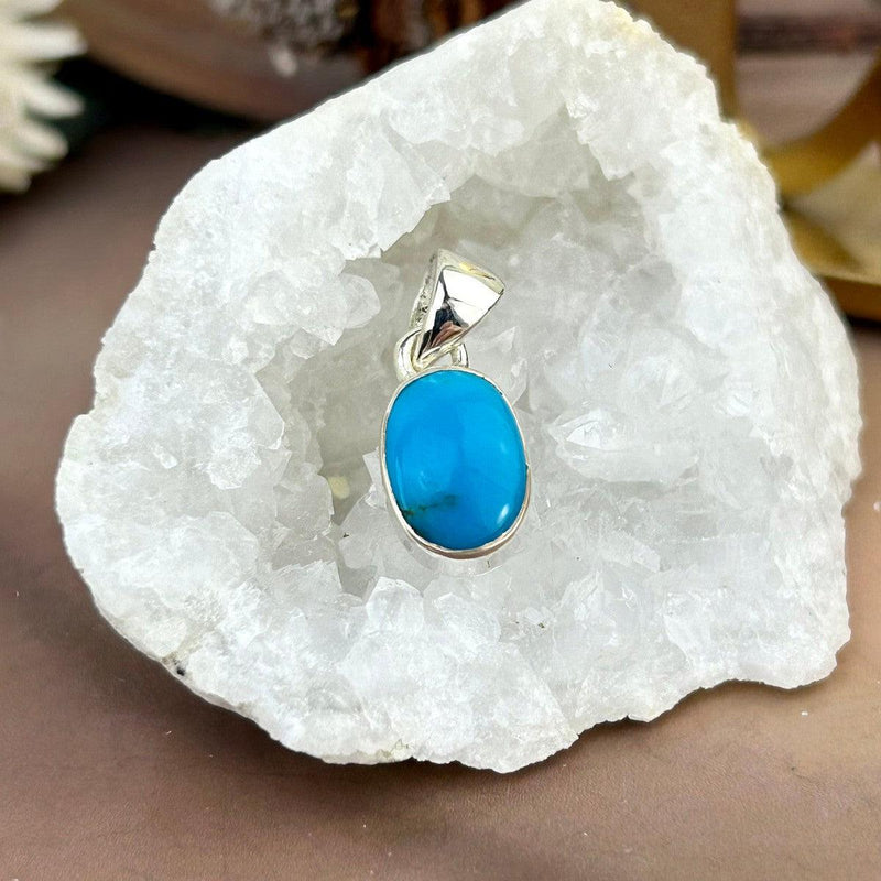 Blue Stone Sterling Silver Pendant