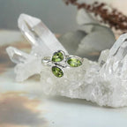 Three Stone Gemstone Ring