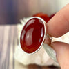 Red Carnelian Oval Ring