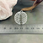 Crystal Holder Spiral Cage Pendant