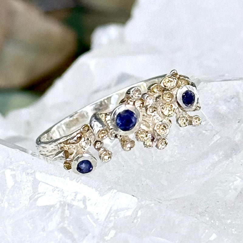 Sapphire Sterling Silver Ring