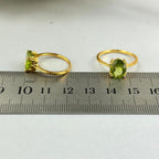 Peridot Oval Cut Ring
