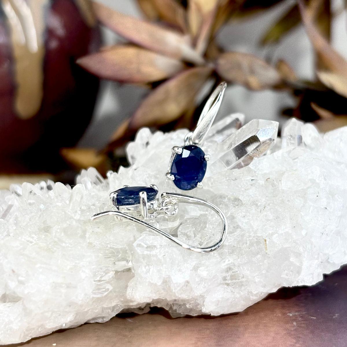 Classic Design Sapphire Earrings