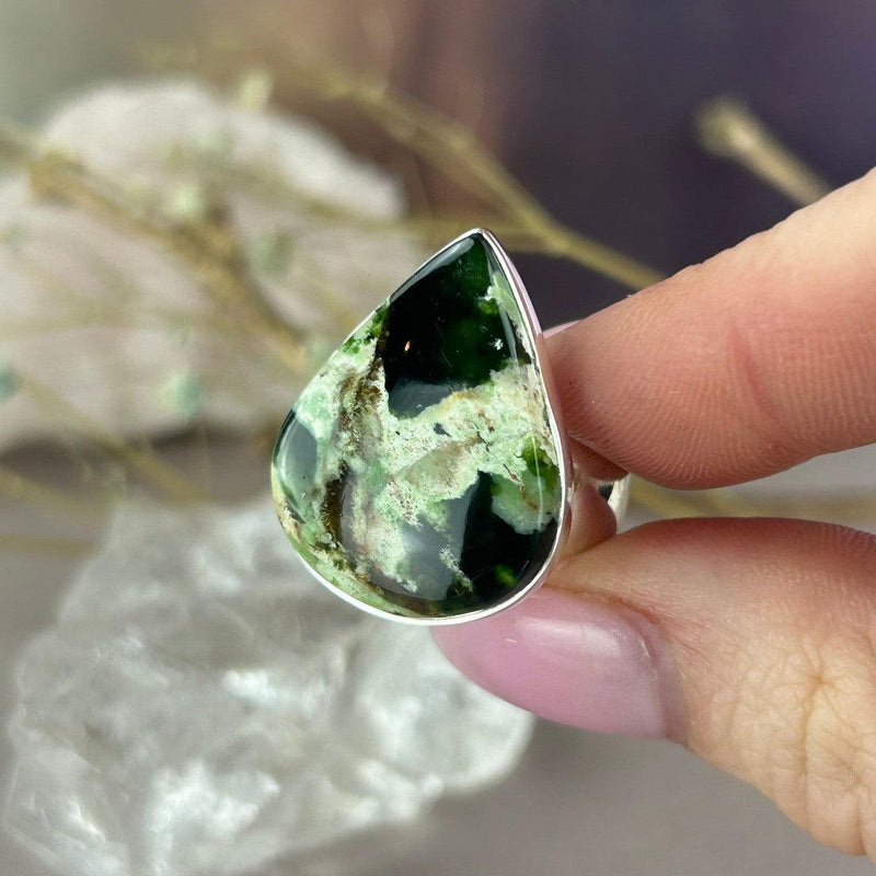 Mixed Green Crystal Ring