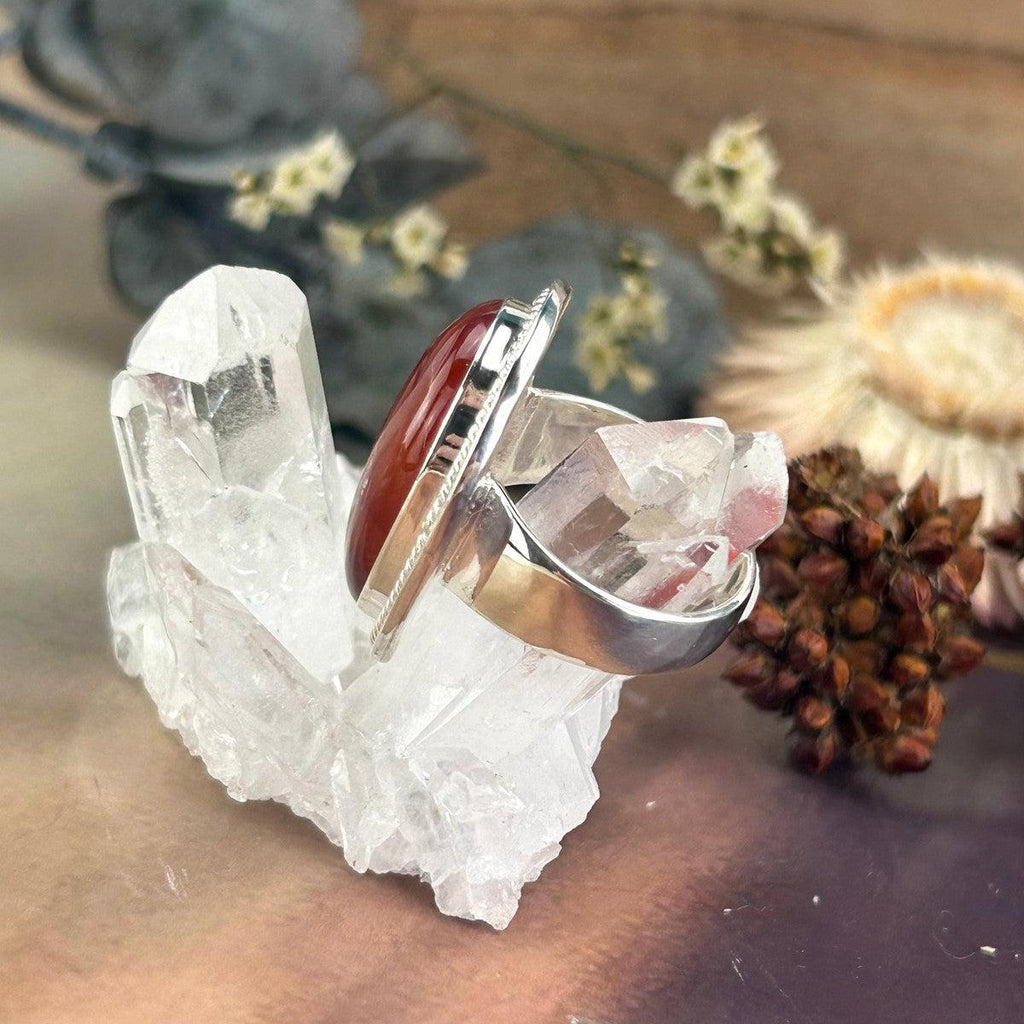 Old World Design Crystal Ring