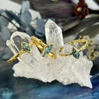Blue Topaz Gold Ring