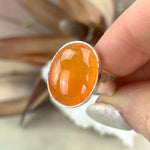 Popsicle Orange Crystal Ring