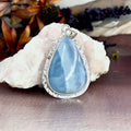 Large Owyhee Blue Opal Pendant