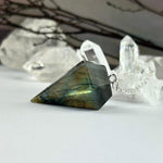 Labradorite Diamond Shaped Pendulum