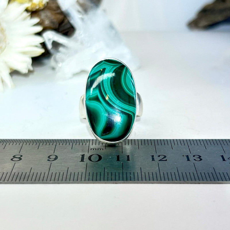 Malachite Oval Ring