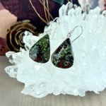 Dragon Stone Pear Drop Earrings