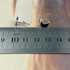 Sterling Silver Onyx Studs