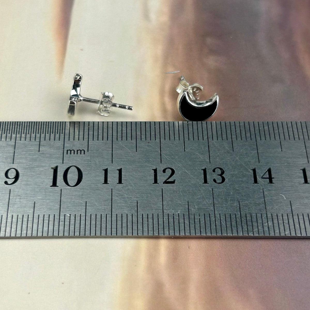 Sterling Silver Onyx Studs